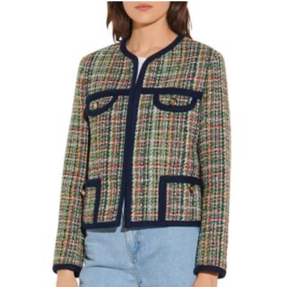 Sandro Women's Multicolor Spring  Tweed Jacket